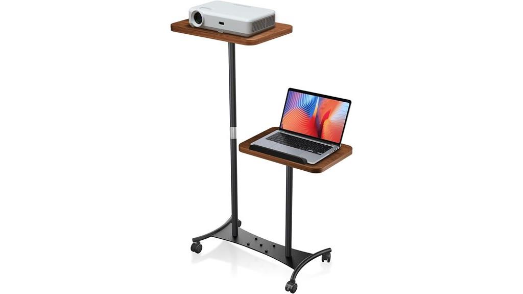 adjustable wheeled projector stand