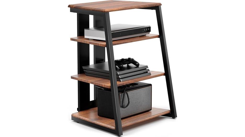 adjustable wooden corner shelves