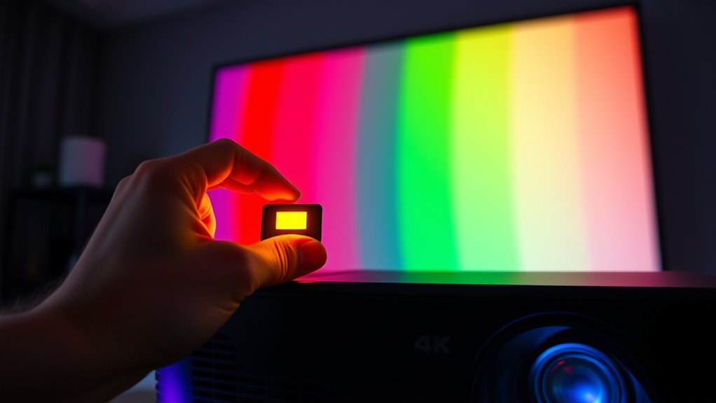 adjusting color temperature and tint