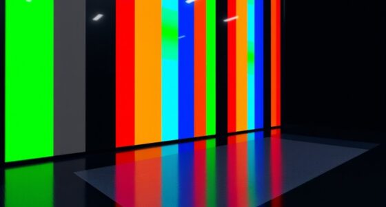 adjusting images with test patterns