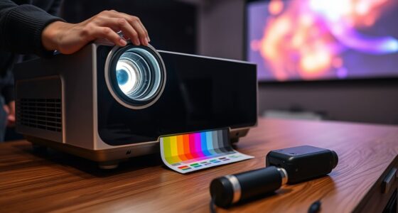 adjusting projector settings precisely