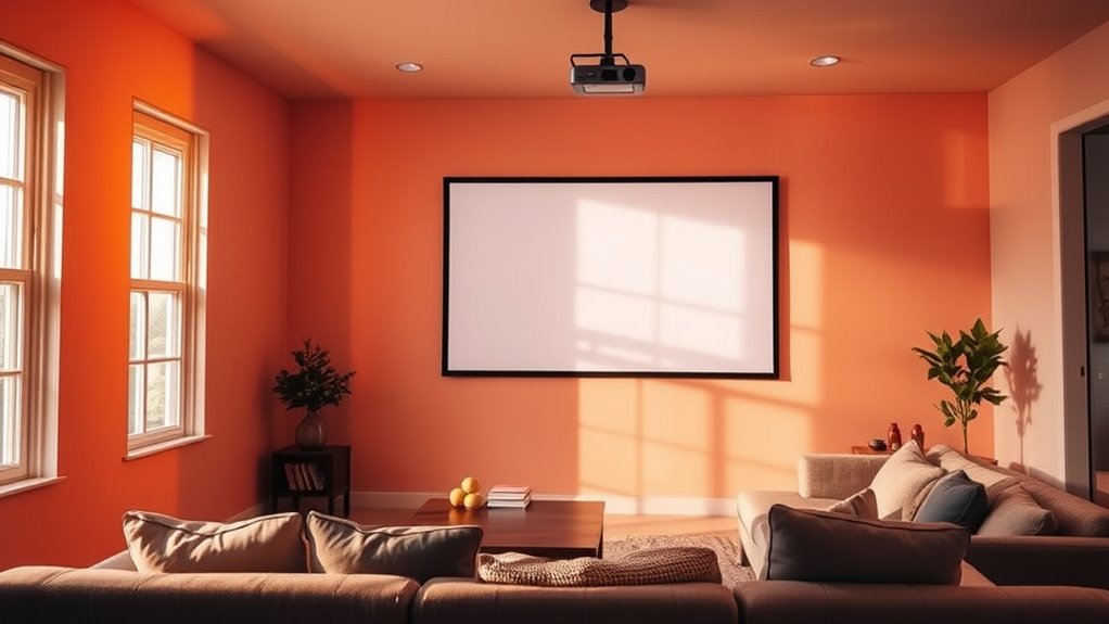 affordable diy projection wall