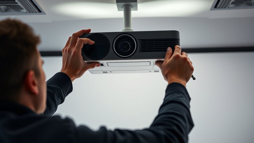 align projector lens precisely