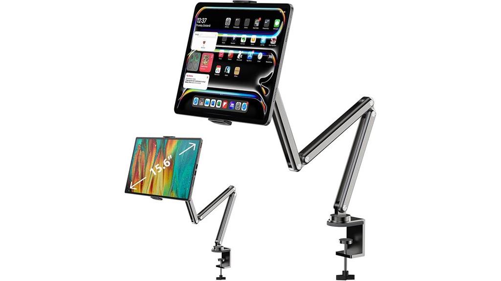 aluminum desk tablet holder