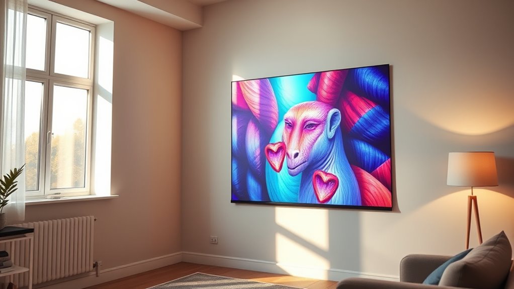 ambient light affects colors