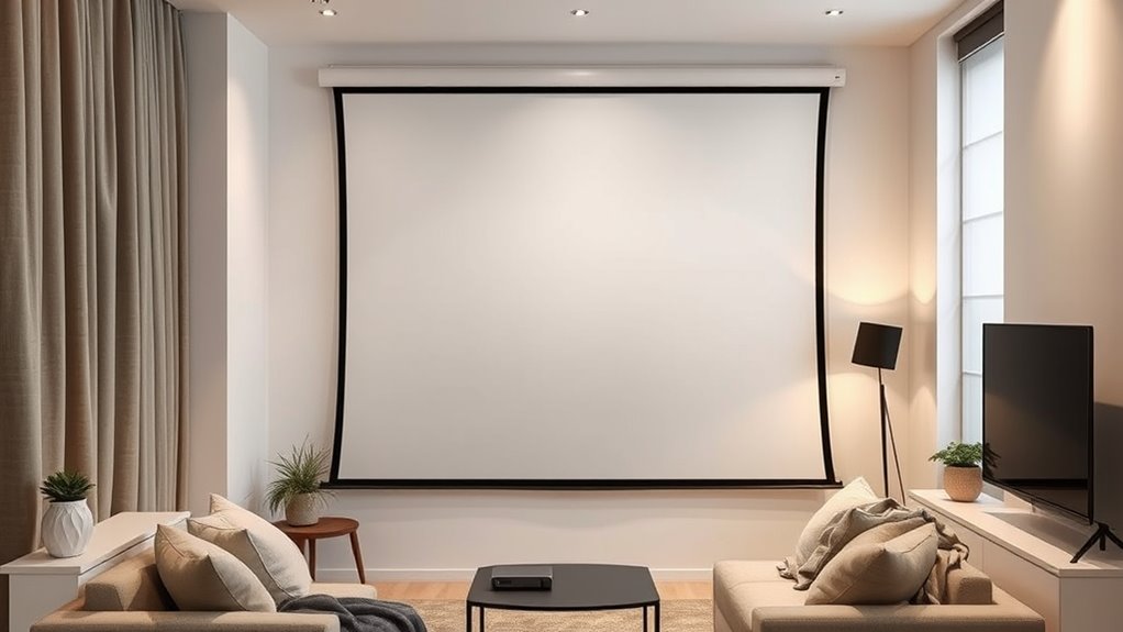 apartment friendly projector screen choices
