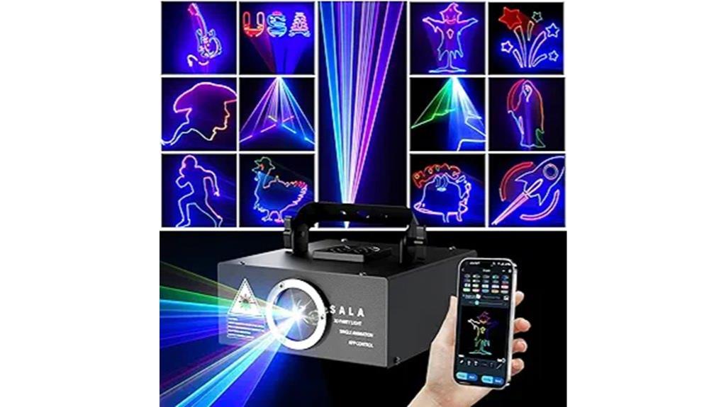 app controlled 3d laser projector