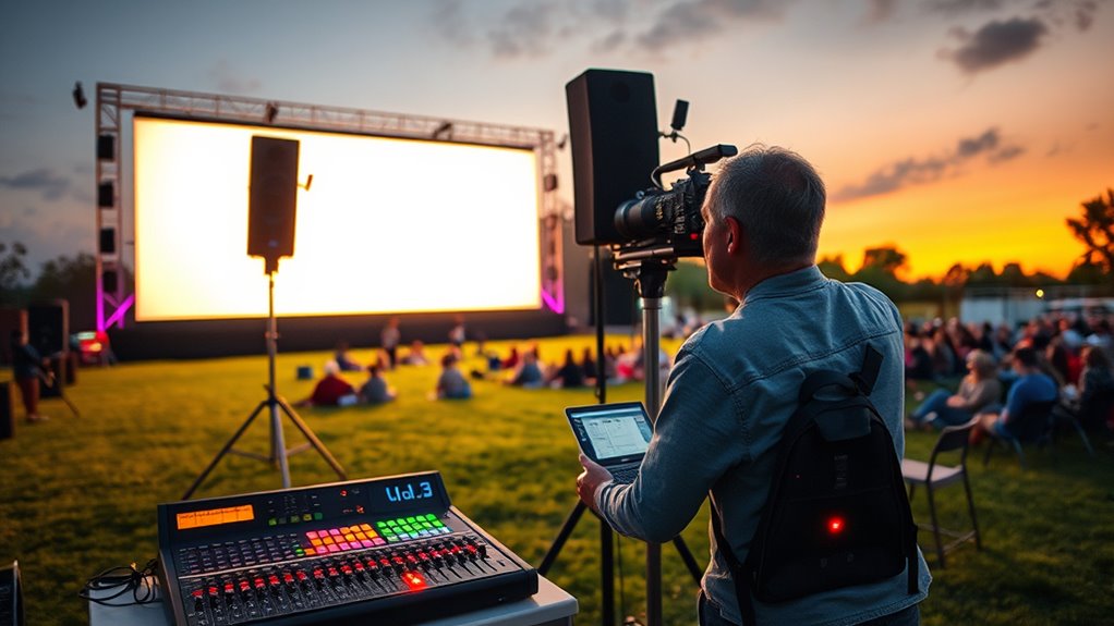 assess venue acoustics and audience