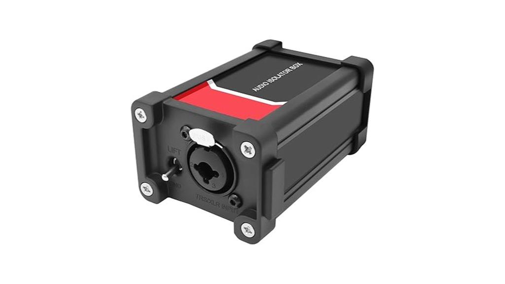 audio isolator with ground transformer