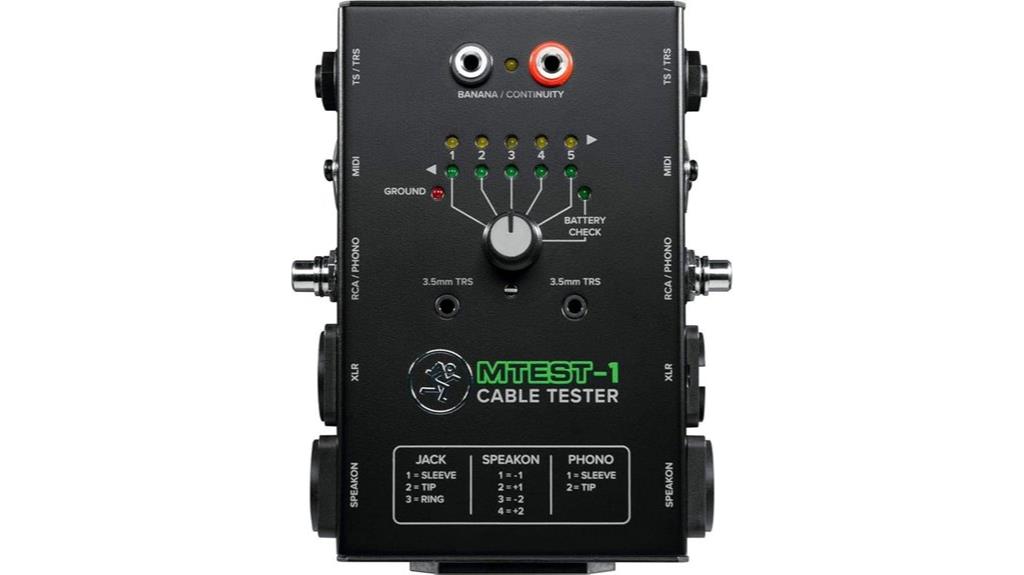 battery powered cable tester