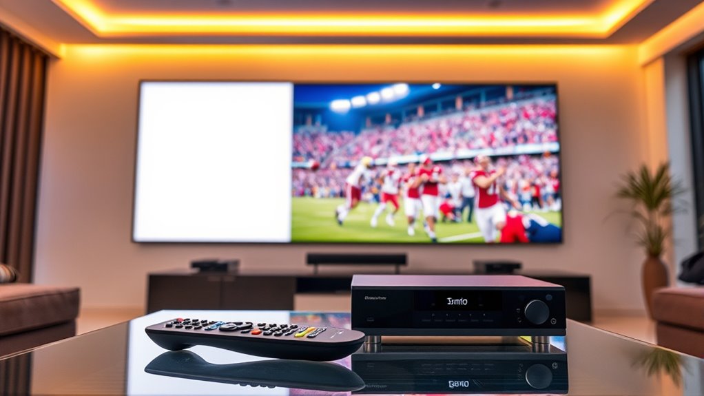 big screen live tv options