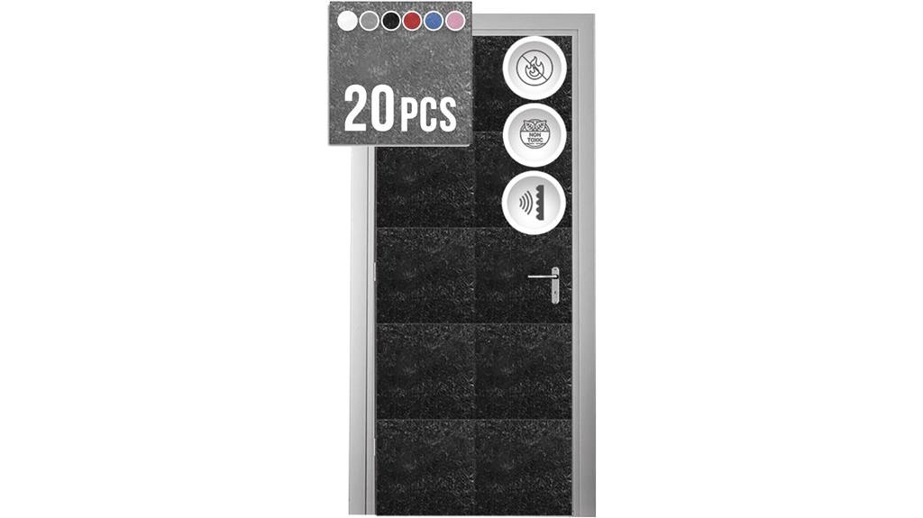 black acoustic soundproof panels