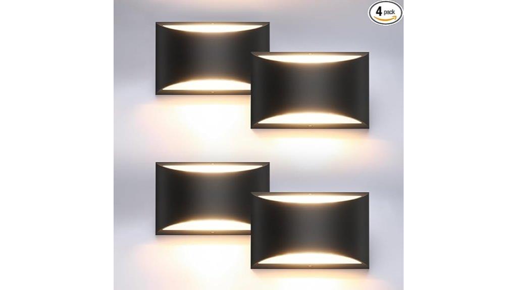 black led wall sconce