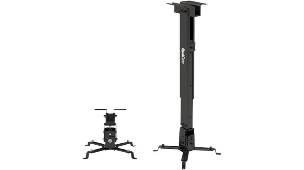 black universal projector mount