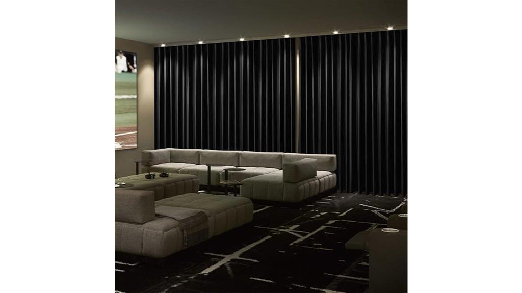 black velvet theater curtain