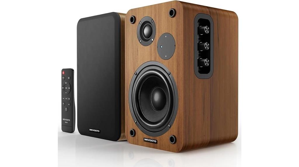 bluetooth bookshelf speakers with usb