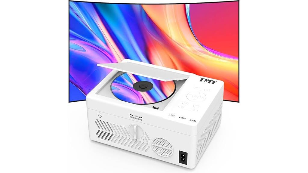 bluetooth projector with dvd