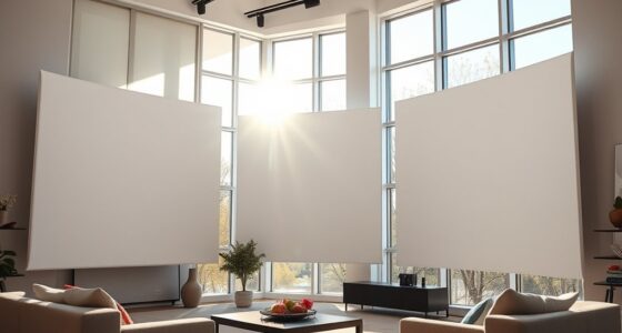 bright daytime projection screens