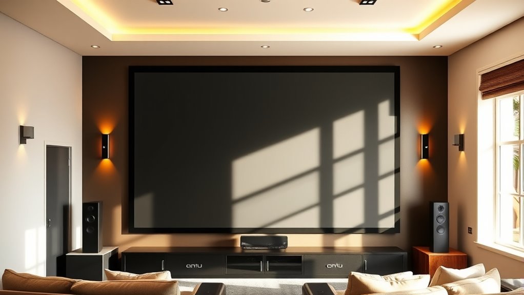 bright room projection considerations