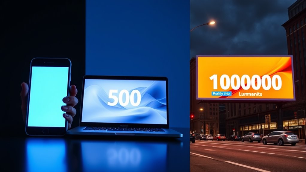 brightness measurement across environments