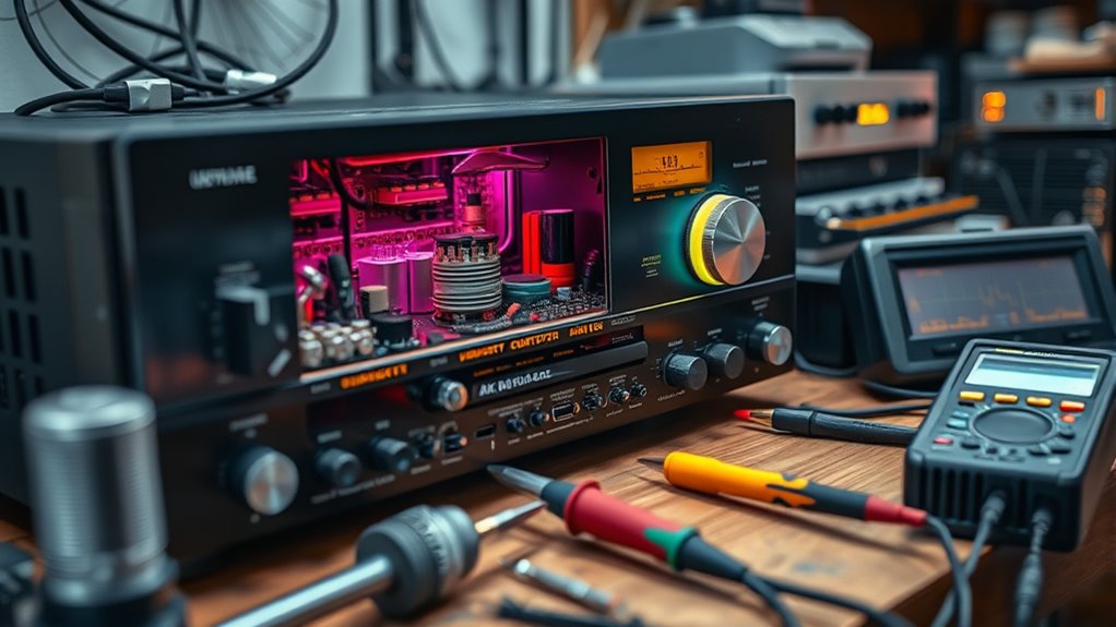 calibrate speakers organize cables