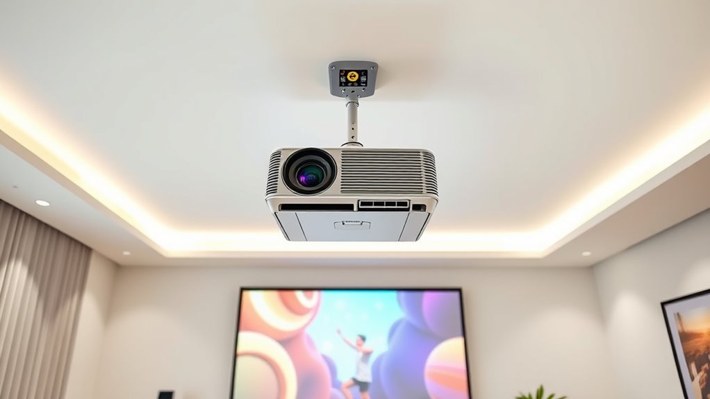 ceiling mounting projector tips