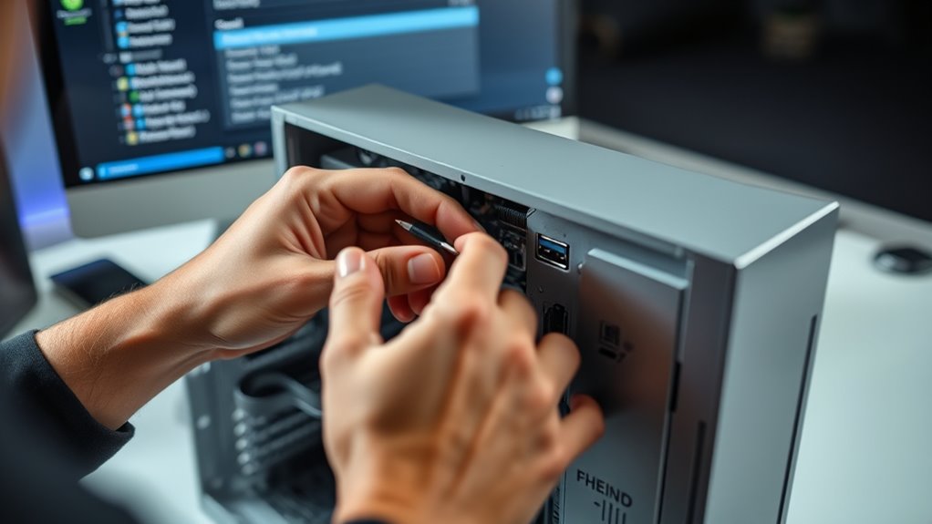 check device connection and updates