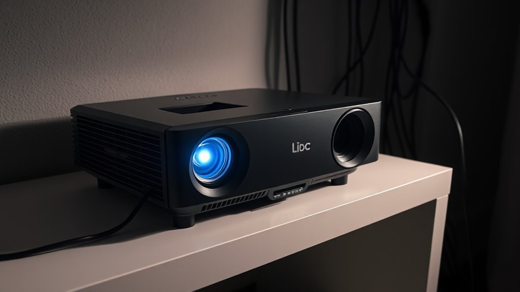 check projector overheating and wiring