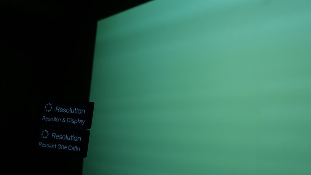 check resolution and settings