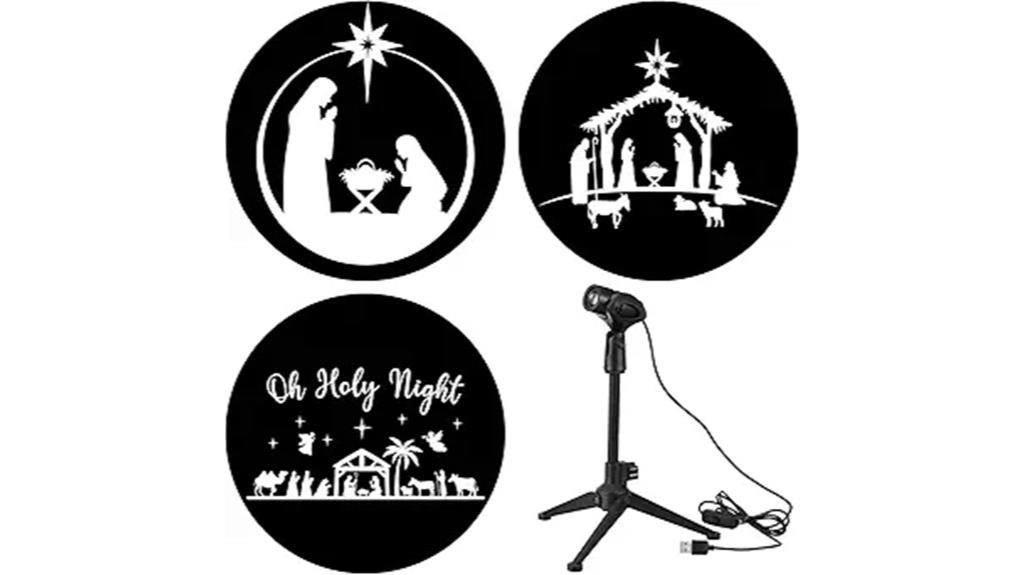 christmas nativity projector lights