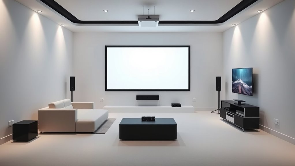 clear space for projection