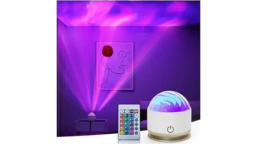 colorful battery powered projector
