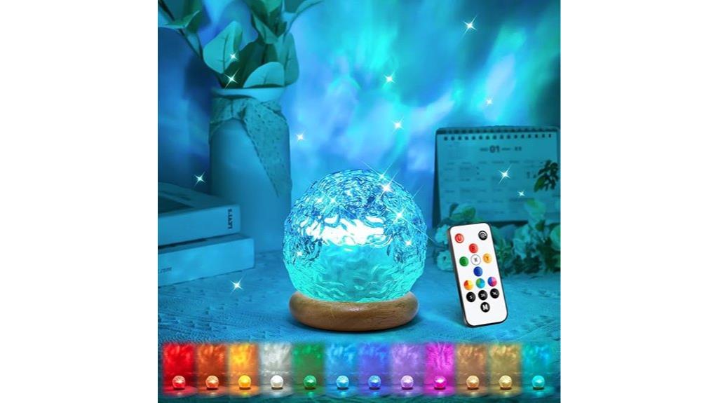 colorful crystal night lamp