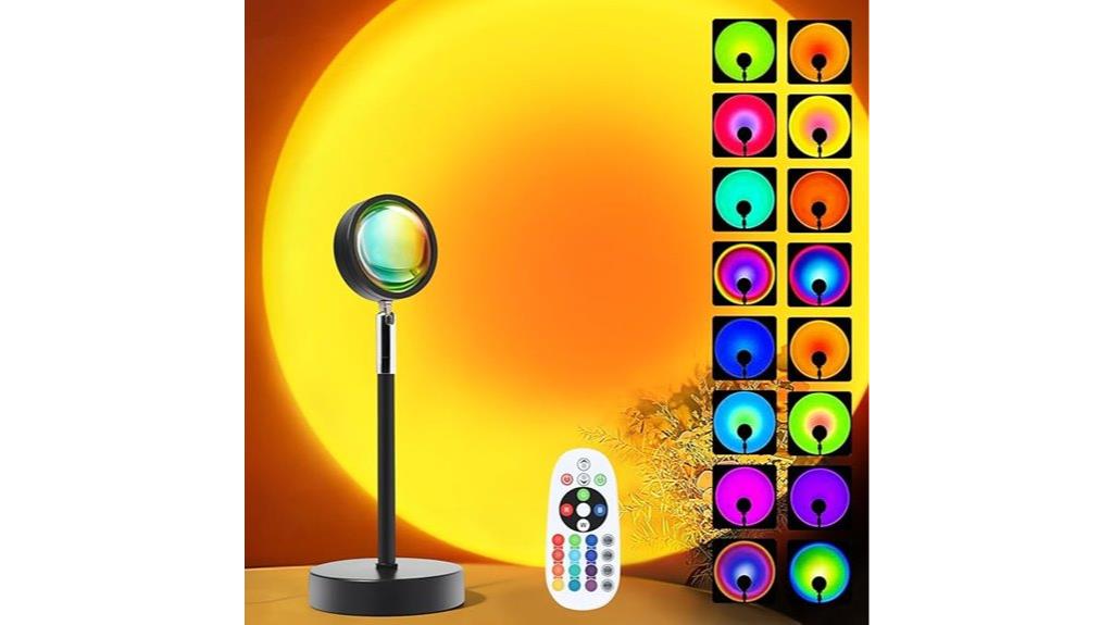 colorful sunset lamp