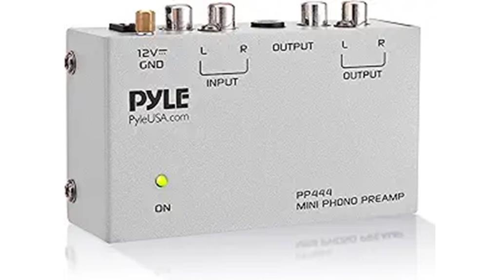 compact phono preamp features