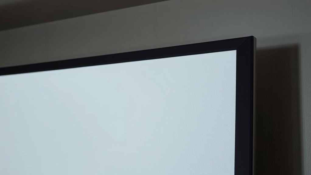 compact projector screen layout