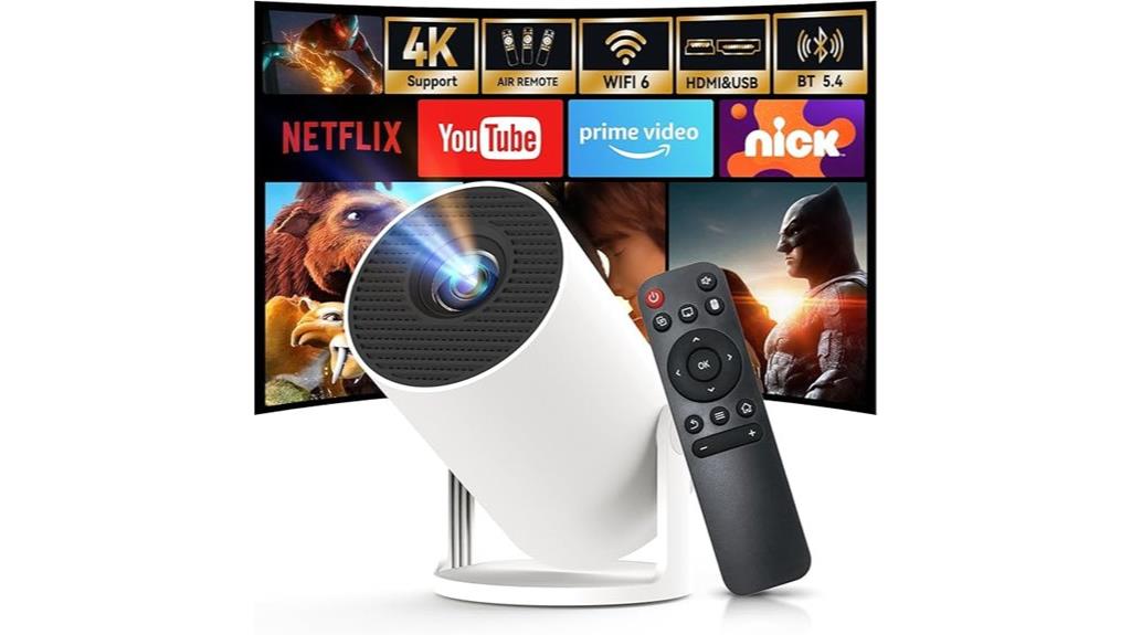 compact wi fi bluetooth projector