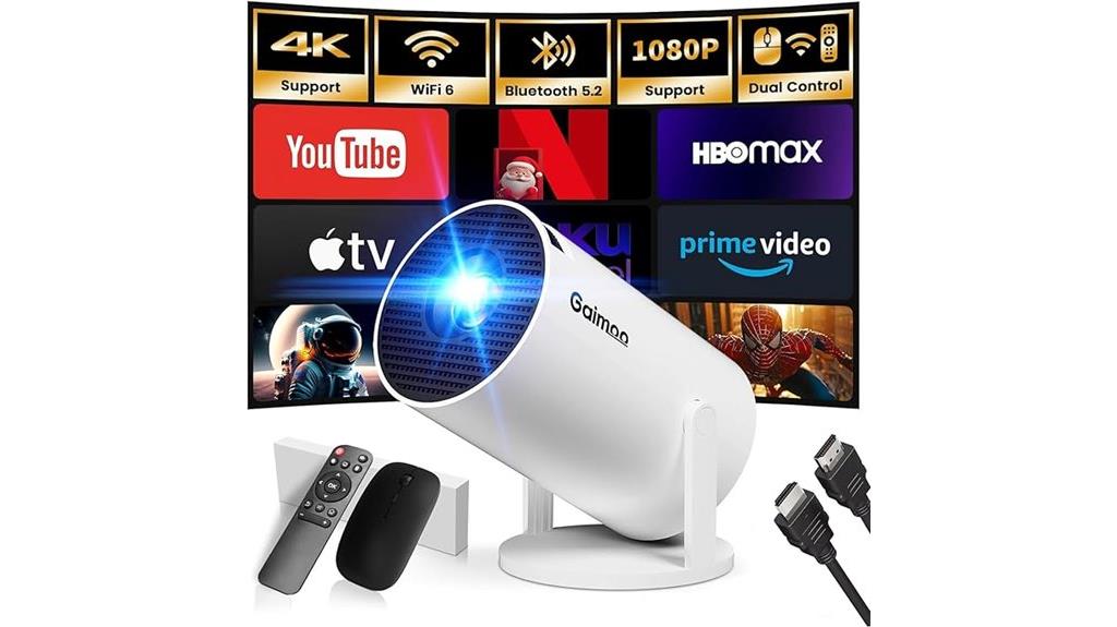 compact wifi bluetooth projector