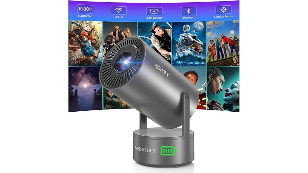 compact wifi bluetooth projector