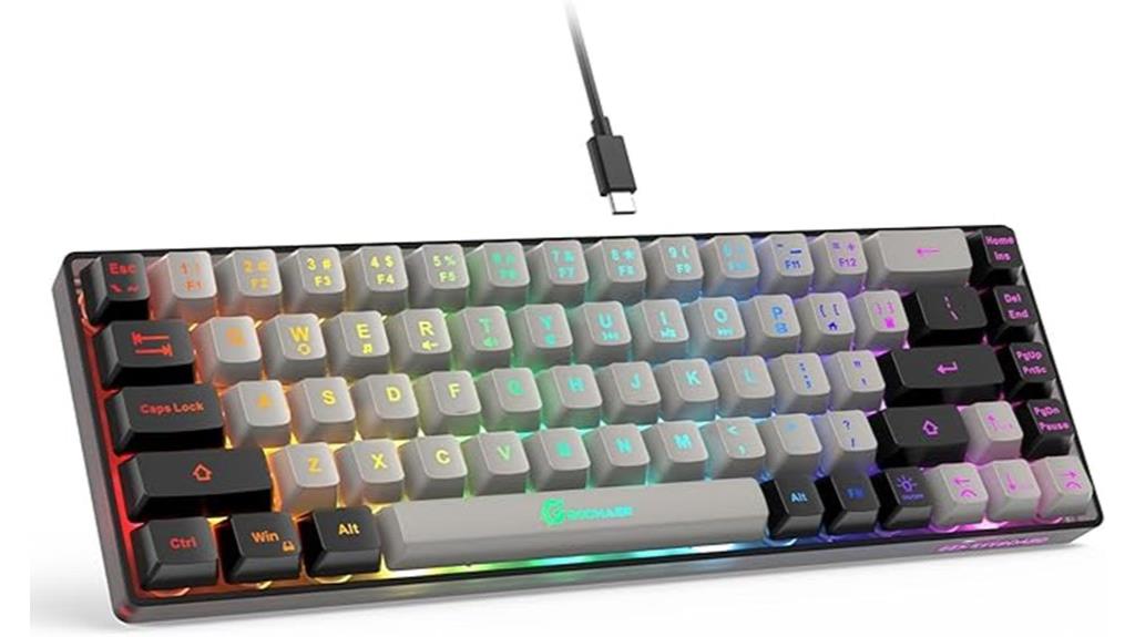 compact wired gaming keyboard