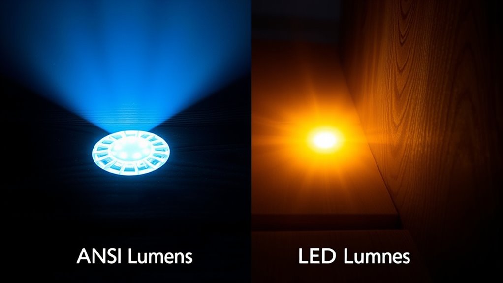 comparing brightness measurement standards