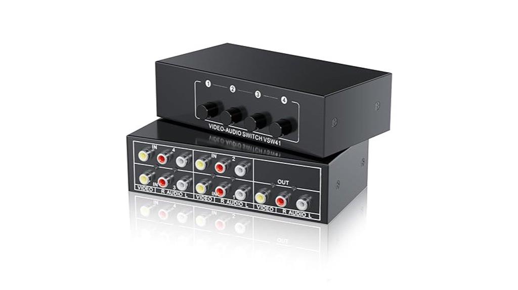 composite audio video switch