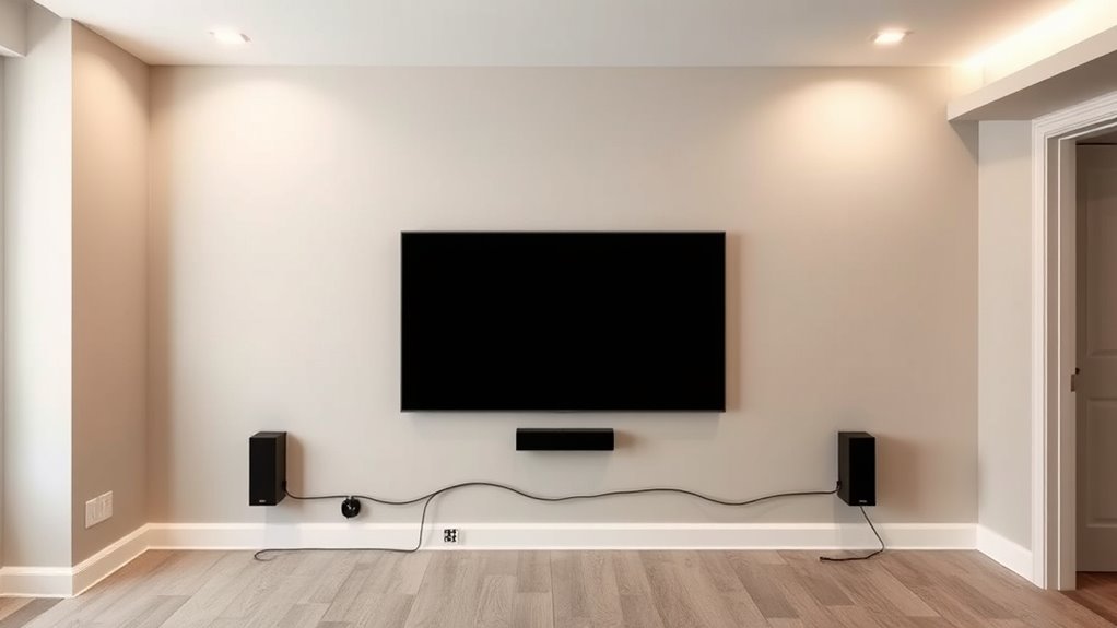 concealed organized sleek setup