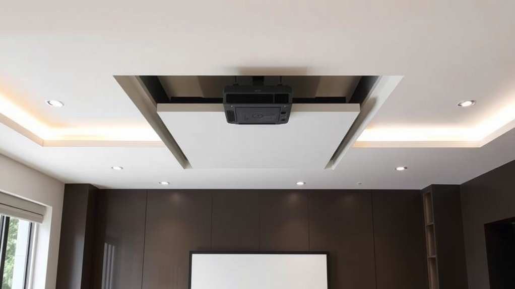 concealed projector minimalist design
