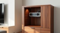concealed projector mount compartments