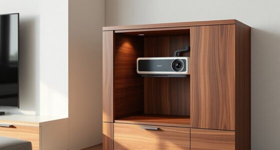 concealed projector mount compartments