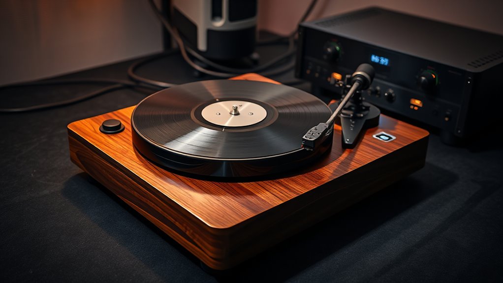 connect turntable to system