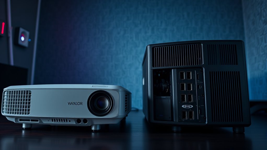 console vs pc projectors