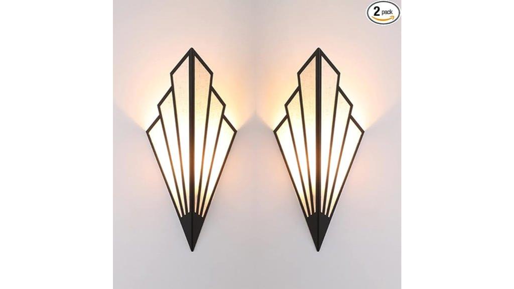 contemporary black wall sconces