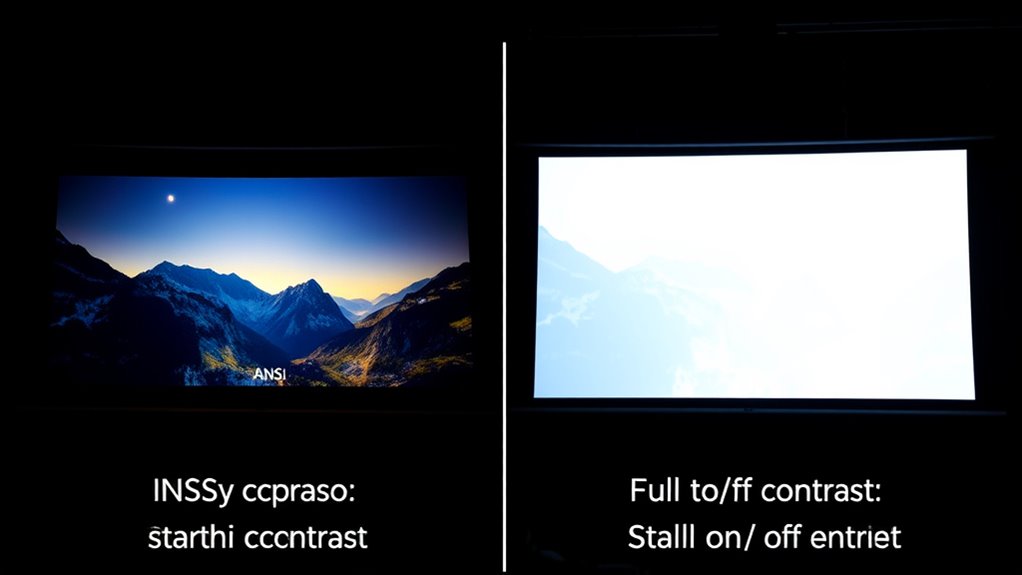 contrast types in projectors
